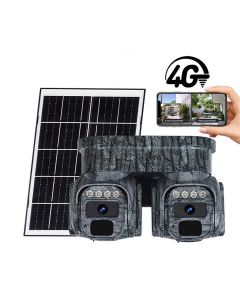 RC240 8MP Solar CCTV Camera Dual Lens, Motion Detection, Cloud Storage, Trail & Wildlife Monitoring