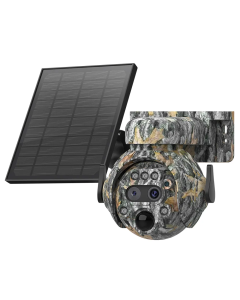 SP80 4G 6MP 12x Zoom Dual lens PTZ Camouflaged Solar Powered camera