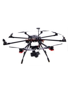 Octocopter BAT X900 aircraft, aluminium case, 9 channel WFT09 remote control, 1500mAh Lipo batterry, battery alarm, Imax B6 charger, 3 axis brushless gimble & Sony 5r camera
